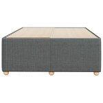 vidaXL Cadre de lit gris foncé 120x190 cm tissu