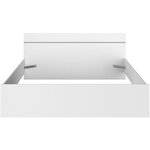 Lit adulte BOSTON 160 x 200 - blanc