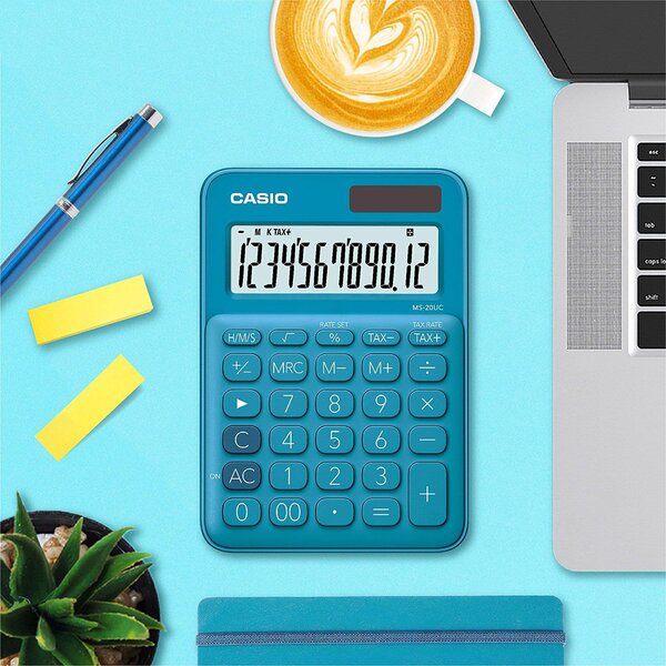 Calculatrice MS-20UC-BU bleu CASIO