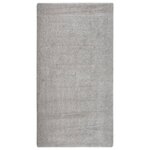 vidaXL Tapis shaggy antidérapant Gris clair 80x150 cm