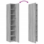 vidaXL Buffet haut sonoma gris 30x42 5x185 cm bois d'ingénierie