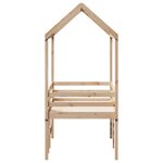 vidaXL Lit haut avec toit 90x190 cm bois de pin massif