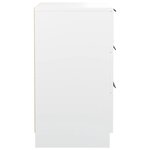vidaXL Tables de chevet 2 Pièces Blanc 40x36x65 cm