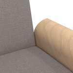 vidaXL Canapé-lit avec accoudoirs taupe tissu