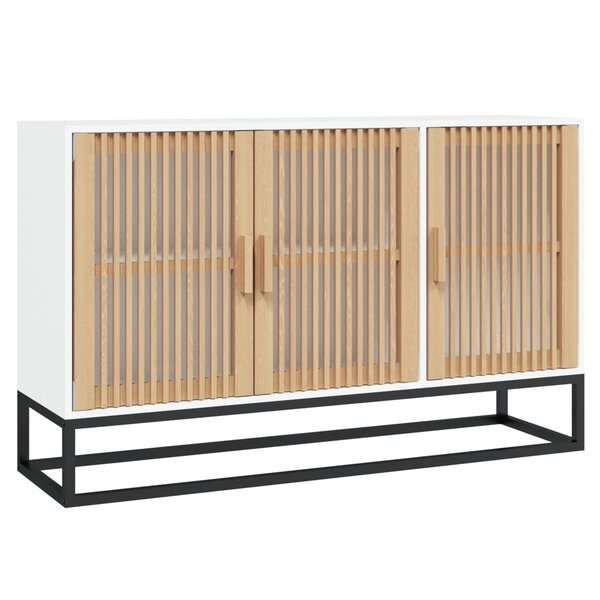 vidaXL Buffet blanc 105x30x65 cm bois d'ingénierie