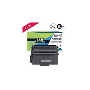 Toner compatible brother tn3380 pack 3 toners noir tn3380 (bttn3380)