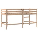 vidaXL Lit mezzanine enfants échelle 80x200 cm bois pin massif