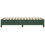 vidaXL Cadre de lit Vert foncé 100x200 cm Velours