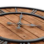 vidaXL Horloge murale vintage à quartz Bois et métal 60 cm XXL