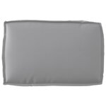 vidaXL Ensemble de coussins de palette de 2 pièces en tissu oxford gris