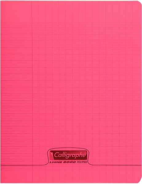Lot de 5 Cahiers piqué POLYPRO 21x29,7 cm 140p séyès 90g Assortis CALLIGRAPHE
