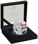 Pièce de monnaie en Argent 2 Pounds g 31.21 Millésime 2024 Music Legends GEORGE MICHAEL