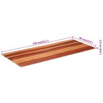 vidaXL Dessus de table bois massif d'acacia 15-16 mm 60x140 cm