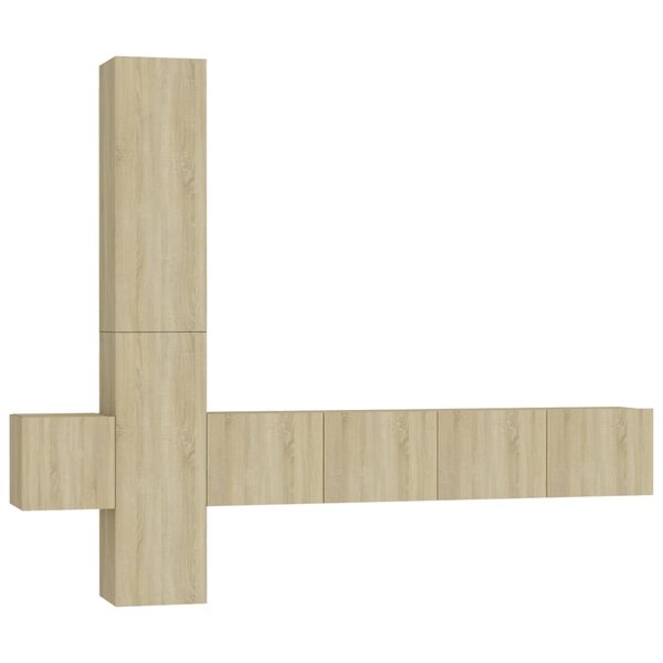 vidaXL Ensemble de meubles TV 5 Pièces Chêne sonoma Bois d'ingénierie