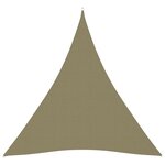 vidaXL Voile de parasol tissu oxford triangulaire 4x5x5 m beige