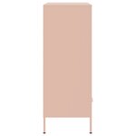 vidaXL Buffet haut rose 68x39x101 5 cm acier laminé à froid