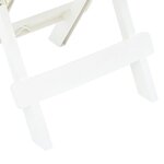 vidaXL Table pliable de jardin blanc 45x43x50 cm plastique