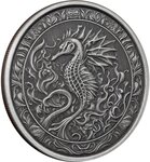 Pièce de monnaie en Argent 2 Dollars g 31.1 (1 oz) Millésime 2023 SEAHORSE