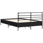 vidaXL Cadre de lit sans matelas noir 120x190 cm