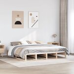 vidaXL Cadre de lit sans matelas 180x200 cm bois massif de pin
