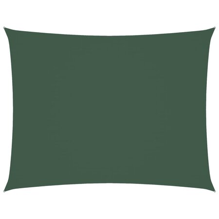 vidaXL Voile de parasol tissu oxford rectangulaire 3x4 m vert foncé