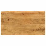 vidaXL Tables gigognes 3 Pièces avec bord vivant bois massif d'acacia