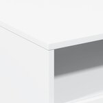 vidaXL Table basse avec lumières LED blanc 50x49x40 cm