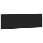 vidaXL Coussin de tête de lit noir 160 cm velours