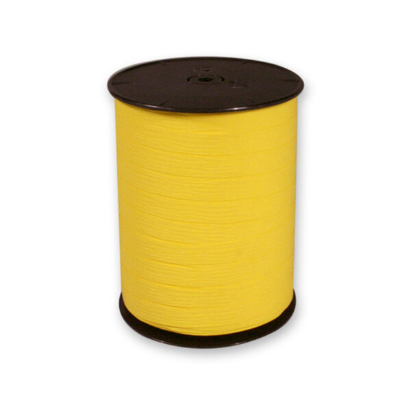 Bolduc bobine mat 250mx10mm jaune citron CLAIREFONTAINE