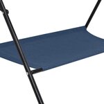 vidaXL Table à langer Bleu marine Fer