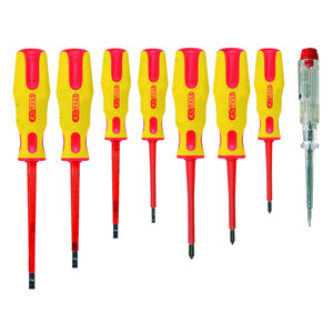 Coffret de 8 tournevis ergotorque plats cruciformes