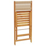 vidaXL Chaises de jardin pliantes lot de 6 beige bois d'acacia massif