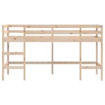 vidaXL Lit mezzanine enfants échelle 80x200 cm bois pin massif