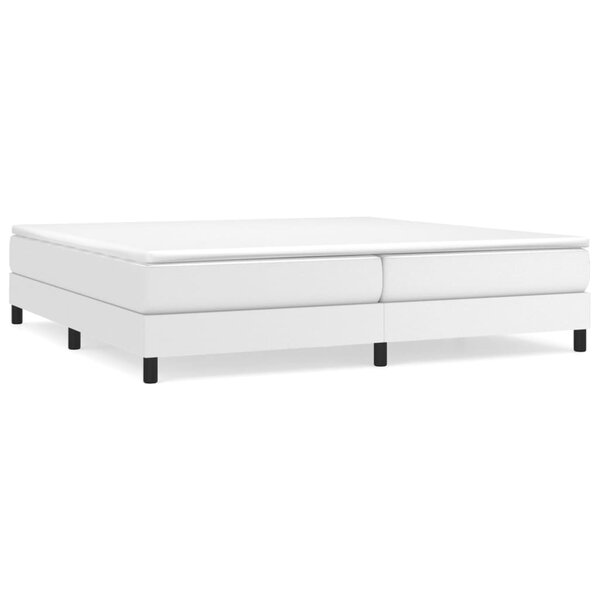 vidaXL Cadre de lit Blanc 200x200 cm Similicuir
