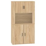 vidaXL Buffet haut Chêne sonoma Bois d'ingénierie