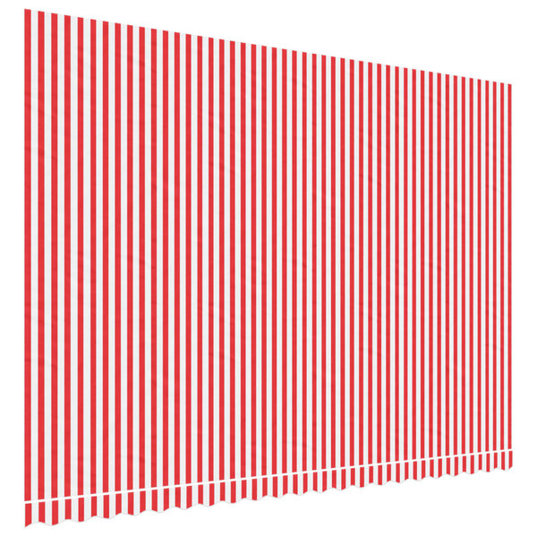 vidaXL Tissu de remplacement pour auvent rayures rouges et blanches