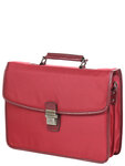 Cartable serviette Katana work en Nylon - 38 cm - 2 soufflets - 16842 - Rouge