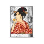 Pièce de monnaie 10 euro France 2023 argent BE – Jeune femme qui souffle dans une pipe de verre, par Kitagawa Utamaro