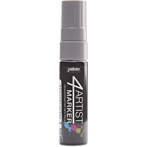 Marqueur peinture 4ARTIST pointe biseau 15 mm ARGENT PÉBÉO