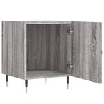 vidaXL Tables de chevet 2 Pièces sonoma gris 40x40x50cm bois d'ingénierie