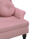 vidaXL Banc avec coussins rose 120 5x65x75 cm velours