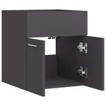 vidaXL Armoire d'évier Gris 41x38 5x46 cm Aggloméré