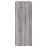 vidaXL Buffets avec lumières LED 3 Pièces sonoma gris bois d'ingénierie