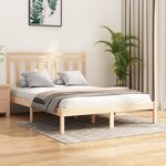 vidaXL Cadre de lit Bois massif 160x200 cm