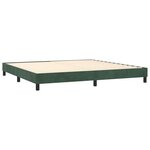 vidaXL Cadre de lit Vert foncé 200x200 cm Velours