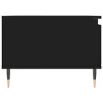 vidaXL Table basse Noir 90x50x36 5 cm Bois d'ingénierie