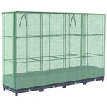 vidaXL Jardinière surélevée avec housse aspect rotin 160x40x123 cm