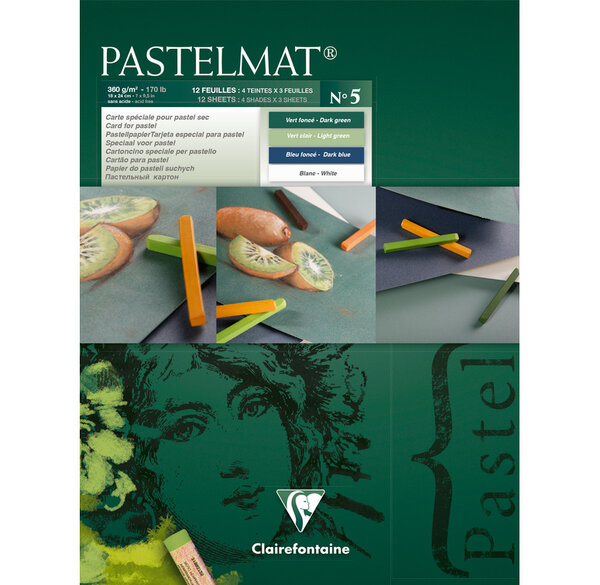 Bloc Pastelmat n°5 12F 18x24cm CLAIREFONTAINE