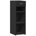 vidaXL Buffet noir 30x42 5x93 cm bois d'ingénierie