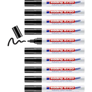 Marqueur Peinture 8750 Spécial Industrie Noir 2-4 mm x 10 EDDING